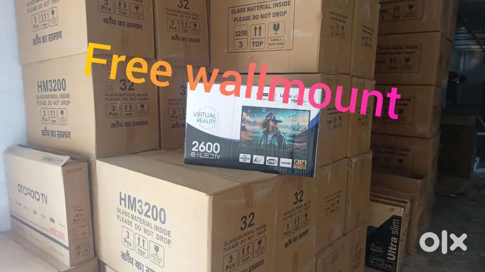 $Freewallmountiview LED TV 32 inch smart.1+2 years warranty. ,[