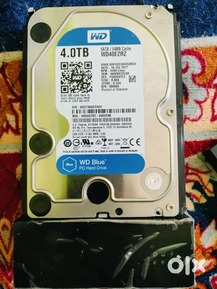 Western digital 4TB harddisk with cover