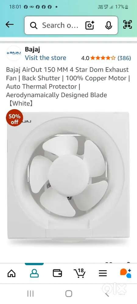 3 Kitchen Exhaust Fans - NEW, UNOPENED BOX FROM AMAZON