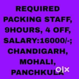 Packing Job chandigarh