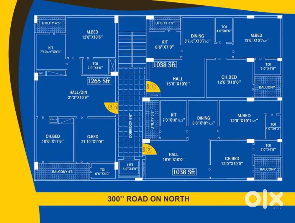 3BHK Premium Flars with 100% Loan Facility
