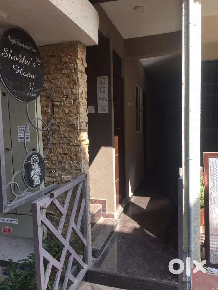 1bhk ready available rent 10800 nego, dep 45k nego banjara layout