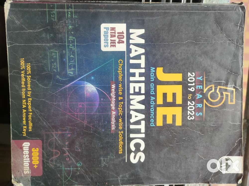 Jee mains pyq book of 5 years from 2019 to 2023.