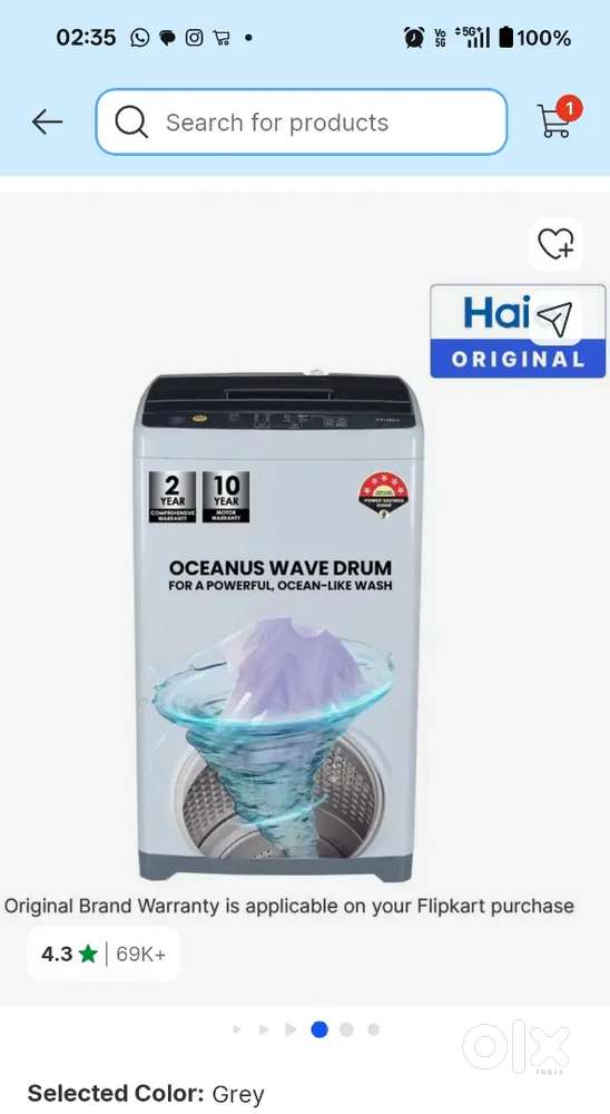 Haier full automatic washing machine