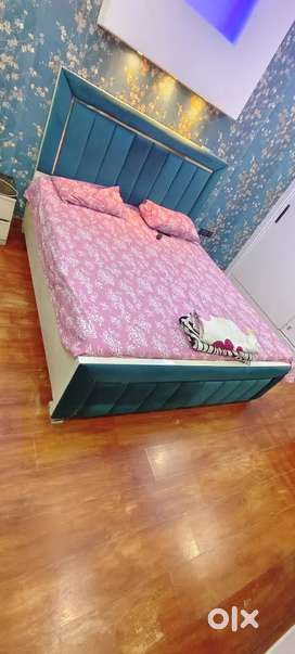 Fancy bed and side table