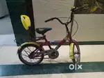 4 to 7 year old kids bicycle 18 inch size , 2 years old