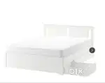 BRAND NEW IKEA Bed, Mattress and Bedside table for Immediate sale