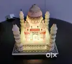 Taj Mahal - Premium white marble with multicolor lights