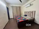 Available 2bhk fully furnished flat on vip road Zirakpur