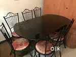 Glass Dining table with 4 chairs excellent condition