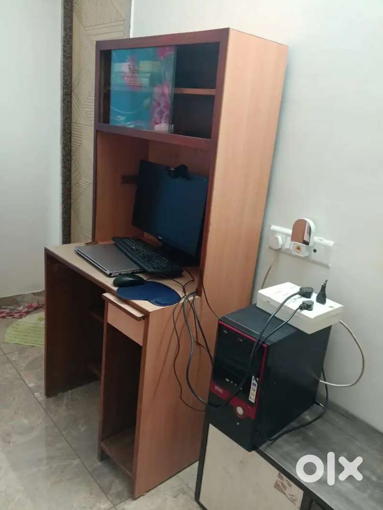 Computer cum study table and bedroom set