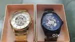 New Stock: Stylish Visible-Movement Watches - Golden and Black Finish