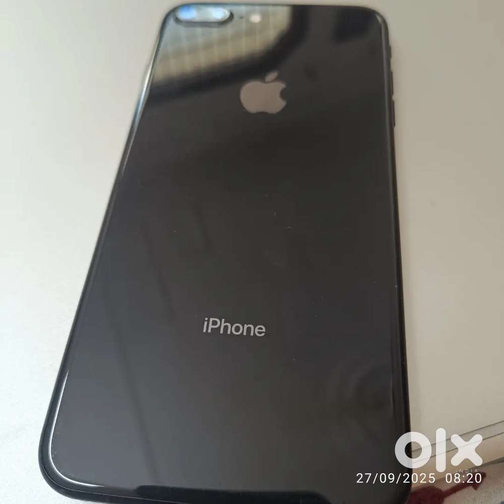 iPhone 8 plus , all orignal ,black 64 GB scratch less ,fix price