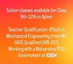 Tution classes available for class 9th-12th Physics and Maths