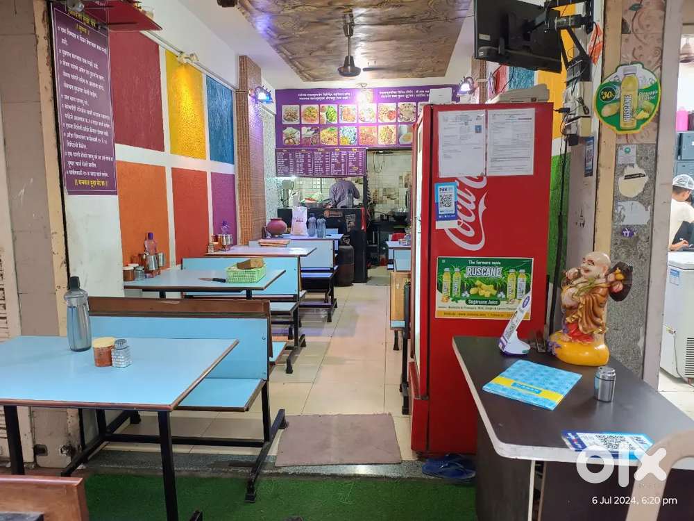 furnished shop with hotel setup.Availability of water,atprime location
