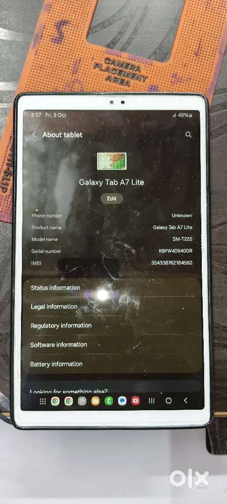Galaxy tab a7 lite