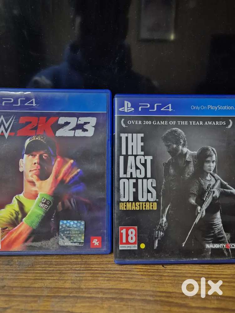 WWE 2K23 PS4 GAME AND LAST OF US REMASTERED