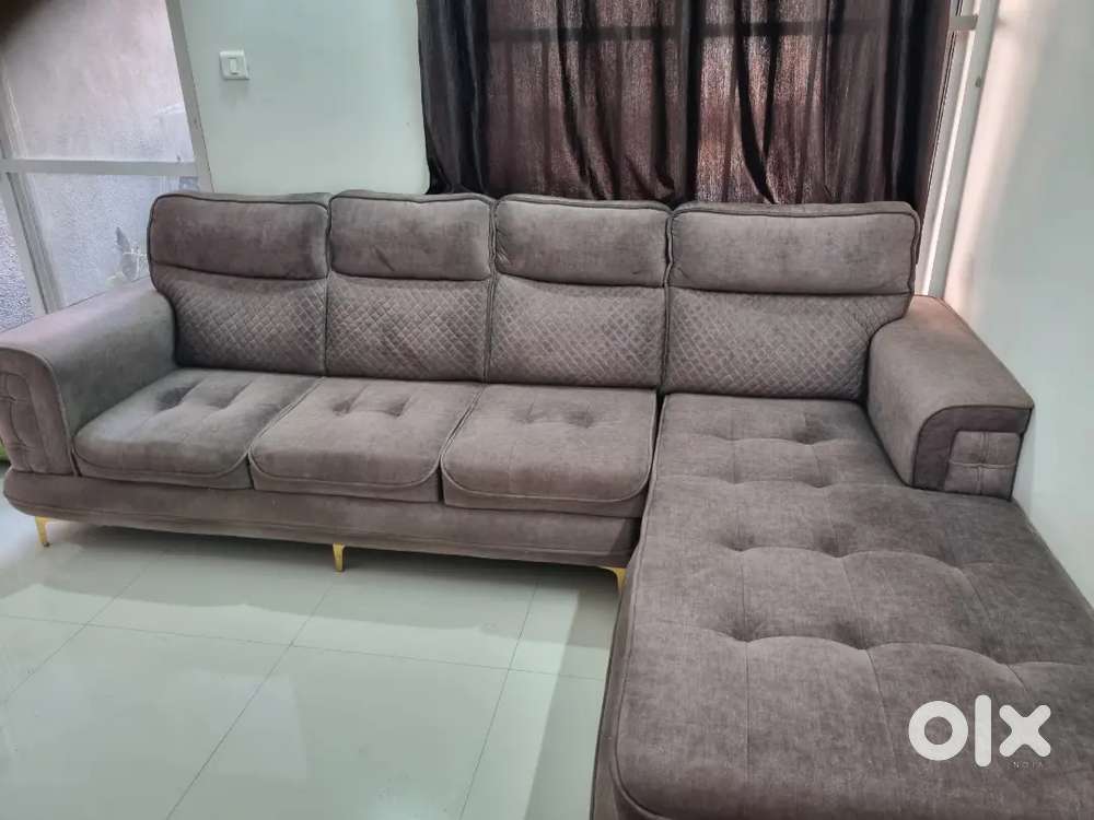 Five seater L shape sofa in excellent condition-2 years old