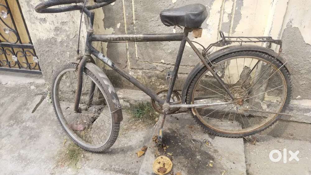 Bicycle with new tyre tube