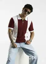 Mens collar stylish tshirt