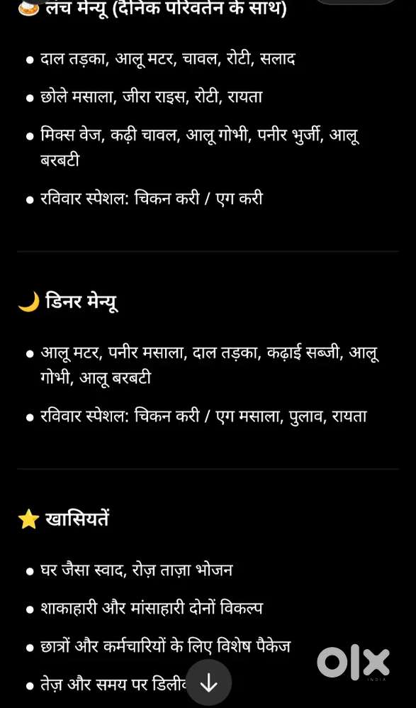 ज्योति टिफिन सेंटर घर जैसा स्वाद