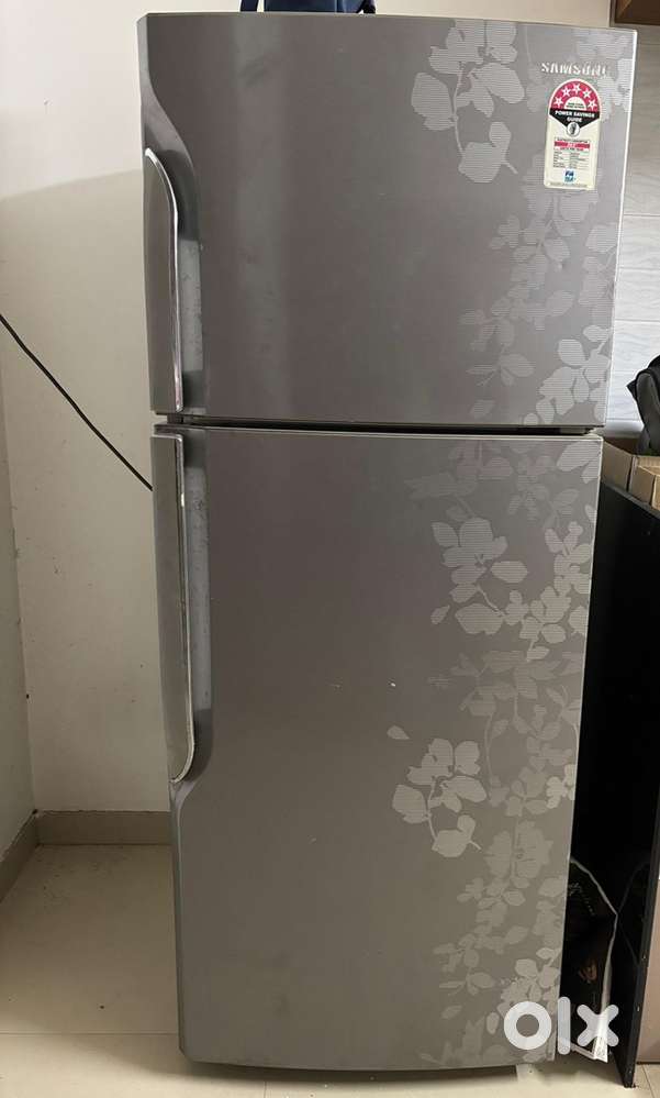Samsung 253L Frost-Free Double Door Fridge - Floral Silver