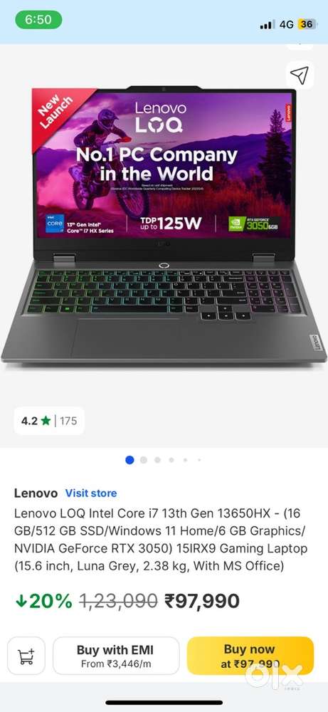 Lenovo loq gaming laptop i7 13gen
