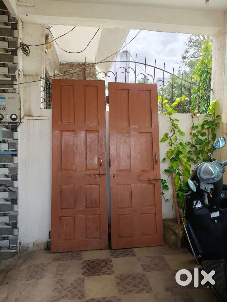 Solid Wooden Double Doors for Sale – Good Condition