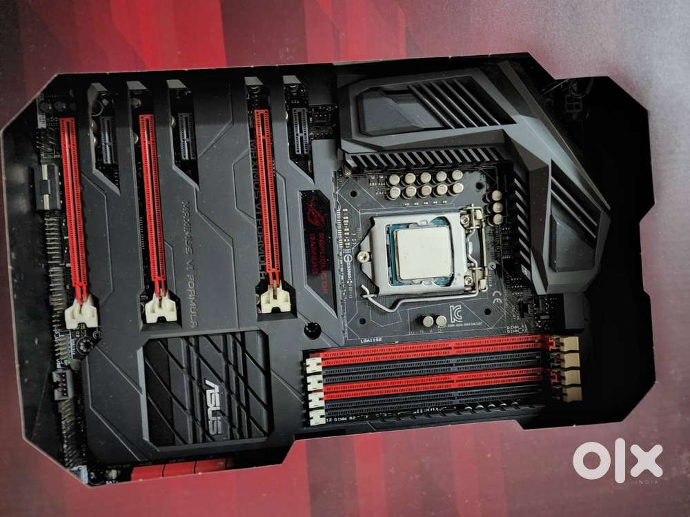 Faulty motherboard, cooler and parts