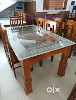 Wooden dining tables with 4 chairs