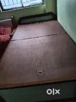Wooden Storage Bed (3.5 x 6 ft) with Large Compartment – Durable