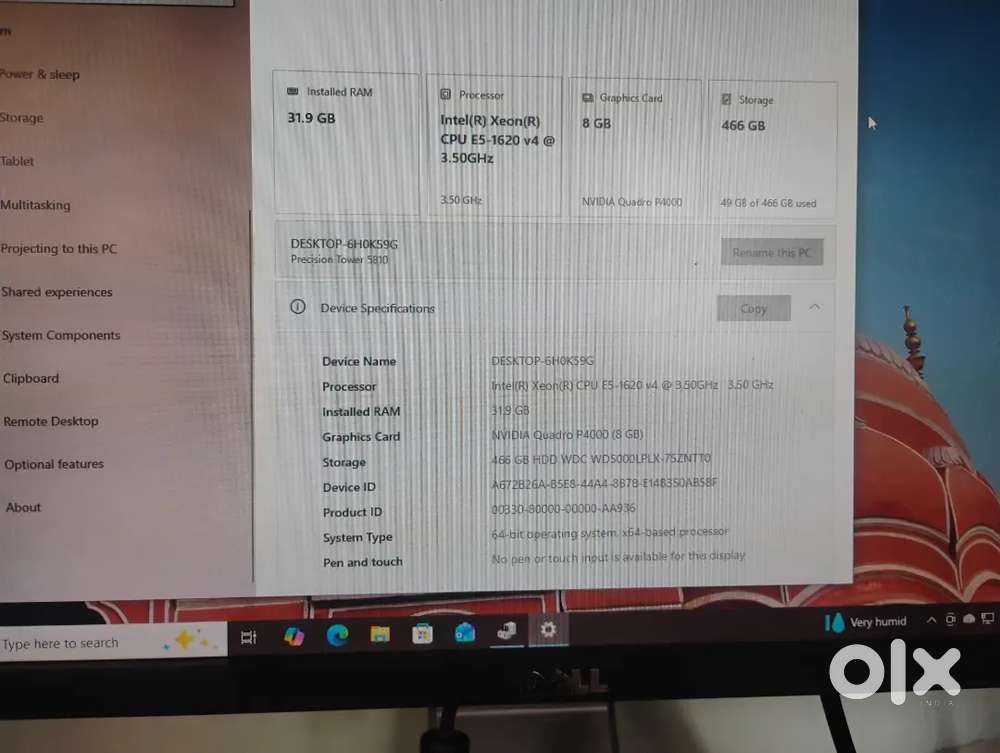 DELL precision Tower 5810