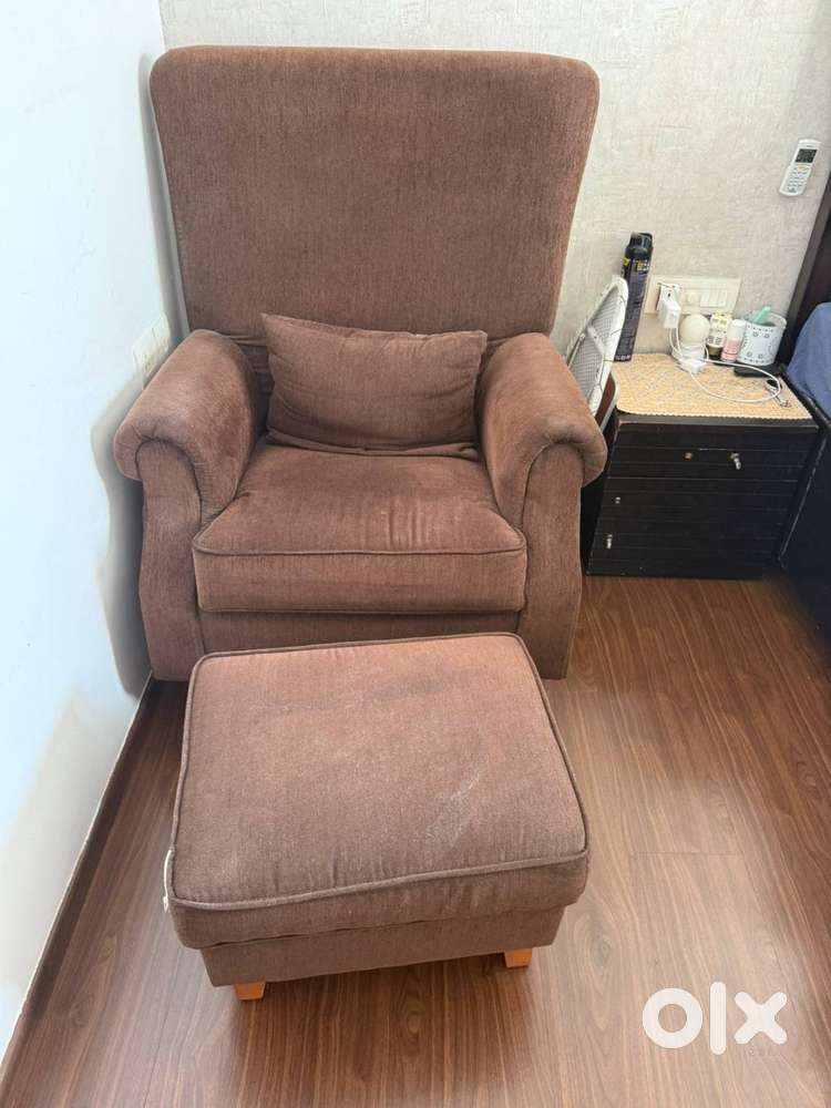 Rocking Sofa – Brown Colour  Almost New  With Cushion Fitting