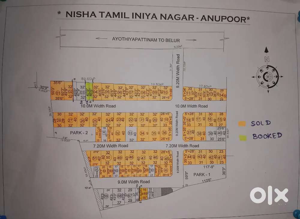 Ayothiyapattanam plot for Sale. Low budget Plots