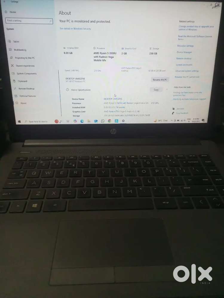 Hp laptop i3