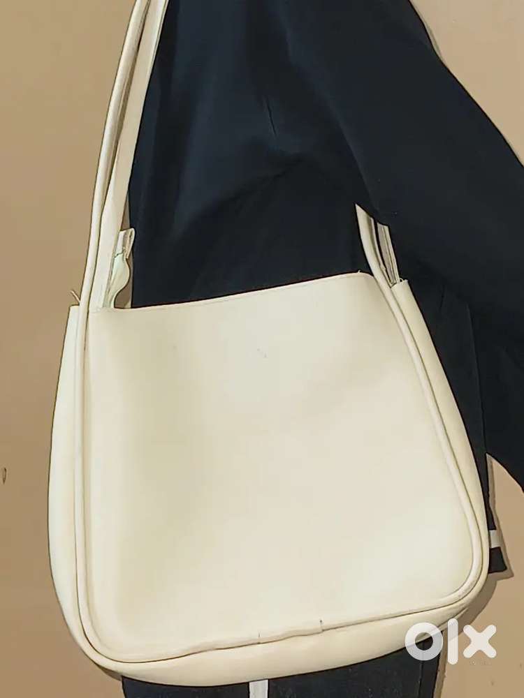 Cream colour handbag