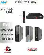 Hard Disk - 500GB  SSD-256GB  2GB Graphics  1 - Year Warranty