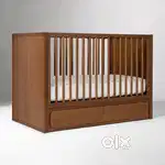 Kids crib 5 feet x 3.5feet , 6 inches mattresses with storage facility