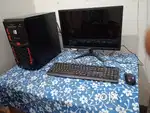 New monitor 18 inch + 2gb ram (full set )