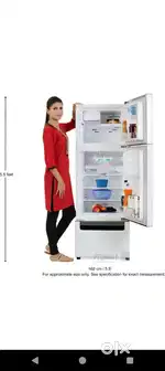 Whirlpool 3 door fridge white color