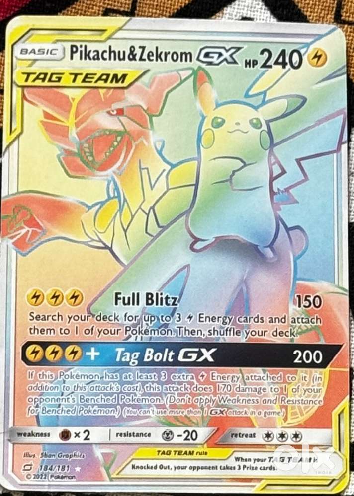 Pokemon Card.  Pikachu&Zekrom Last Price 3,000