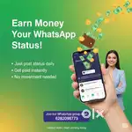 Earn money by just uploading status and story