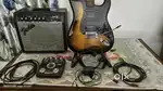 Fender squier STRAT Electric guitar whole set including stand