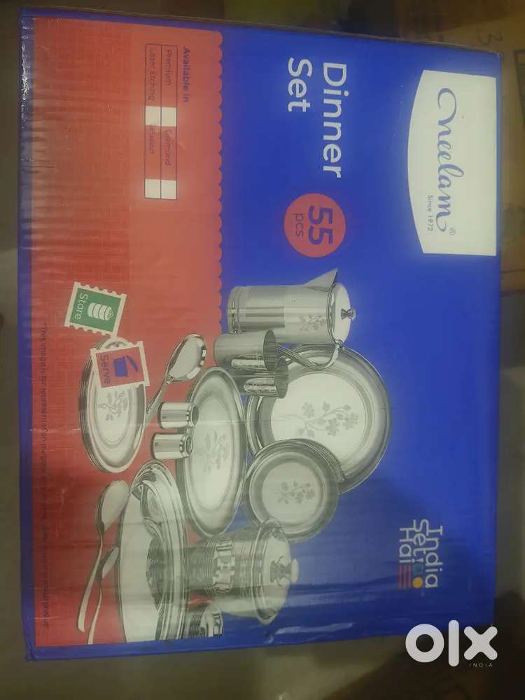 Stainless Steel Dinner set 55 pieces