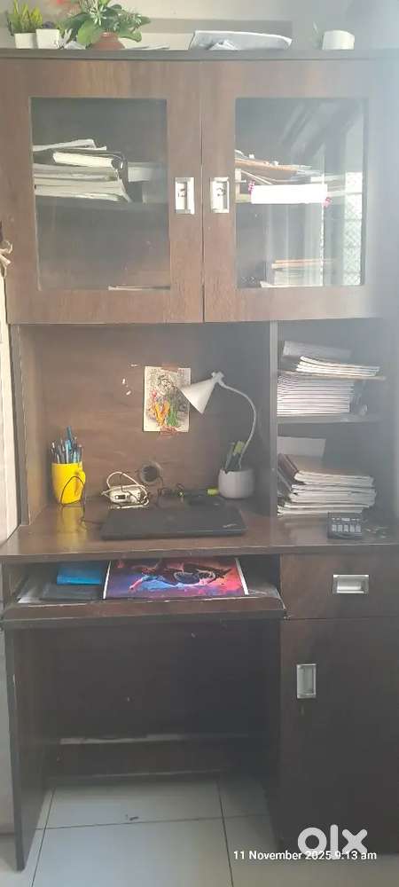 6 ft x 4 ft study cum book shelves computer table