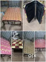 brand new metal cot with mattress 4/6 ( free shipping)