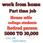 Work from home and party time job and full time job