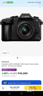 Panasonic DMC-G85KGW-K Mirrorless Camera