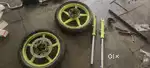 Veels with tyres