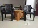 New chairs and teapoy